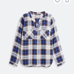 Skies are Blue for Plaid Long Sleeve Shirt
